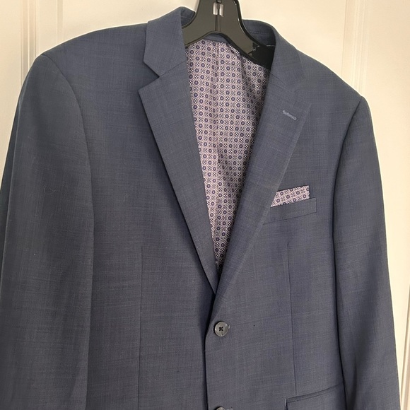 Original penguin men’s navy dark pocket square detail business casual blazer - Picture 3 of 6